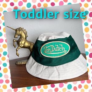 Von Dutch bucket hat ▪️ NEW ▪️tan & green ▪️ toddler size